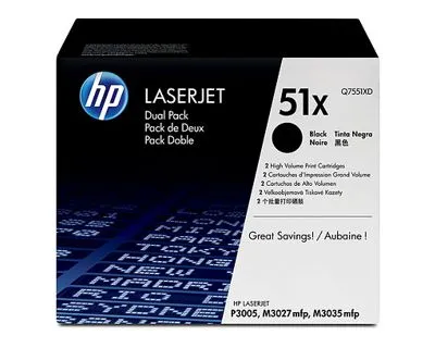 Toner HP Preto Q7551XD - (51X)