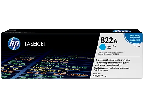 Toner HP Azul C8551A - (822A)