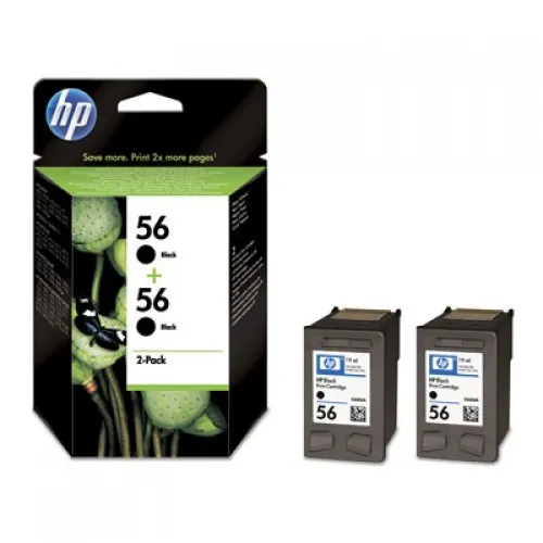 Tinteiro HP Pack 2 Unidades Preto C9502A - (56)