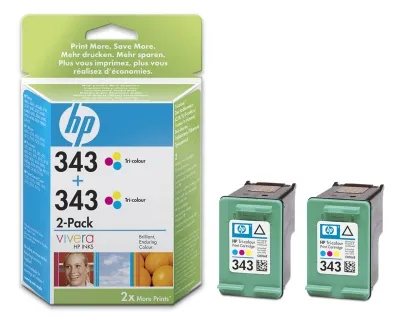 Tinteiro HP Pack 2 Unidades Cor C9505E - (344)