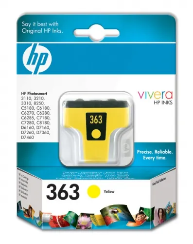 Tinteiro Compatível HP Amarelo C8773E - 363