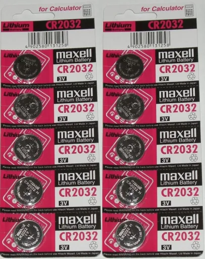 Pilhas Maxell Lítio CR2032B1