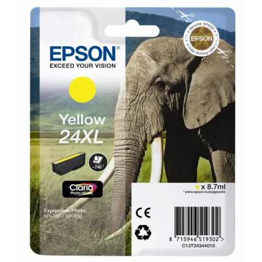 Tinteiro Compatível Epson Amarelo Alta Capacidade T2434