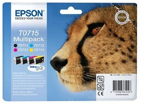 Tinteiro Epson Pack de 4 Cores T0715