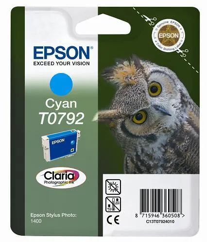 Tinteiro Compatível Epson Azul T0792