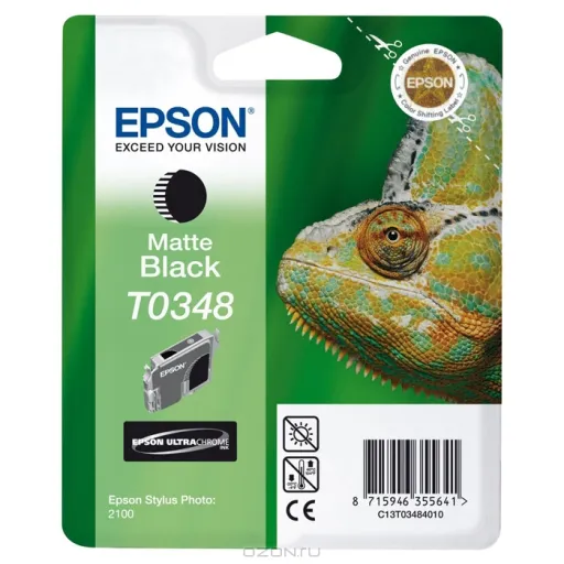 Tinteiro Epson Preto Matte T0348