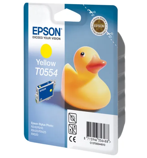 Tinteiro Compatível Epson Amarelo T0554