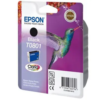 Tinteiro Compatível Epson Preto T0801