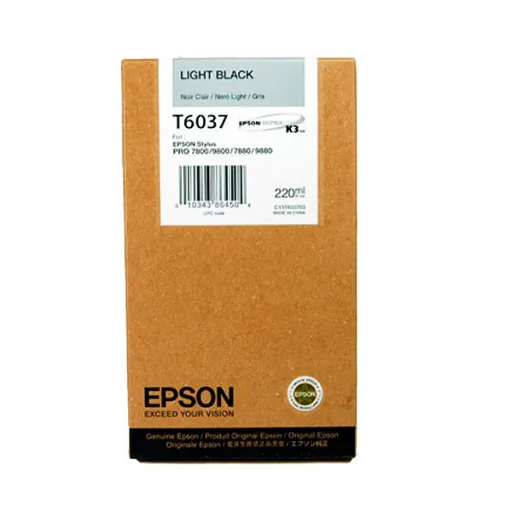 Tinteiro Epson Cinzento T6037