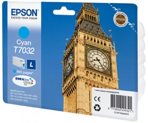 Tinteiro Epson Azul T7032