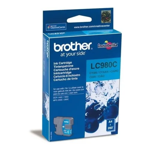 Tinteiro Brother Compatível Azul LC980C