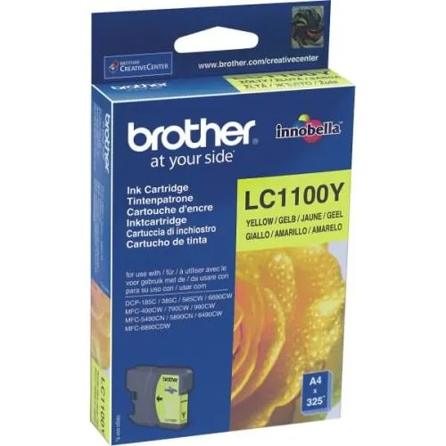 Tinteiro Brother Amarelo LC1100Y