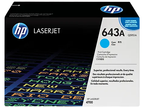 Toner HP Azul Q5951A - (643A)