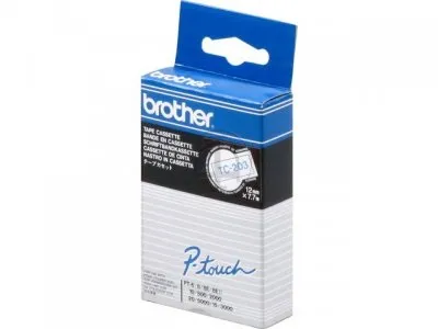 Fitas Brother Laminadas Branco/Azul 12 mm X 7.7 M