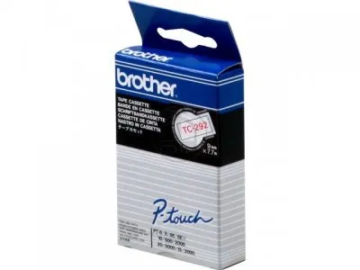 Fitas Brother Laminadas Branco/Vermelho 9 mm X 7.7 M