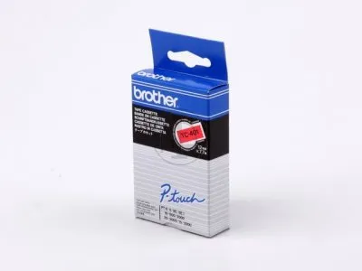 Fitas Brother Laminadas Vermelho/Preto  12 mm X 7.7 M