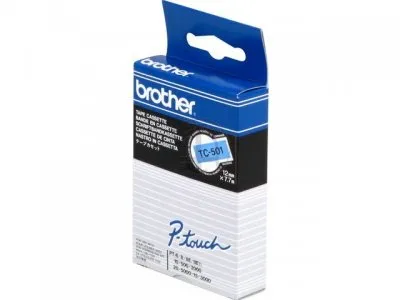 Fitas Brother Laminadas Azul/Preto 12 mm X 7.7 M