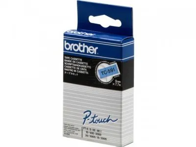 Fitas Brother Laminadas Azul/Preto 9 mm X 7.7 M