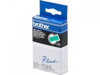 Fitas Brother Laminadas Verde/Preto 9 mm X 7.7 M