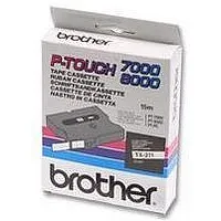 Fitas Brother Laminadas Branco/Preto 18 mm X 15 M