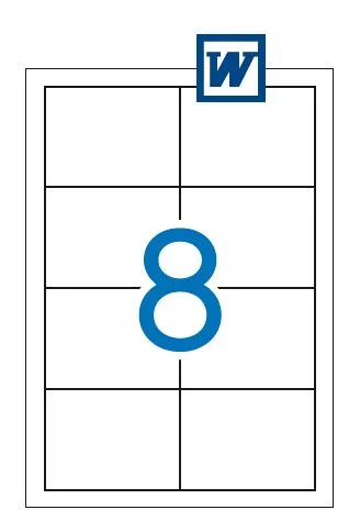 Etiquetas Autocolantes 97x67,7mm 100 Folhas Apli