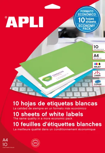 Etiquetas Autocolantes 70x37mm 10 Folhas Apli