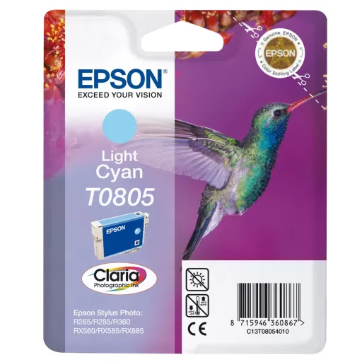 Tinteiro Epson Azul Claro T0805