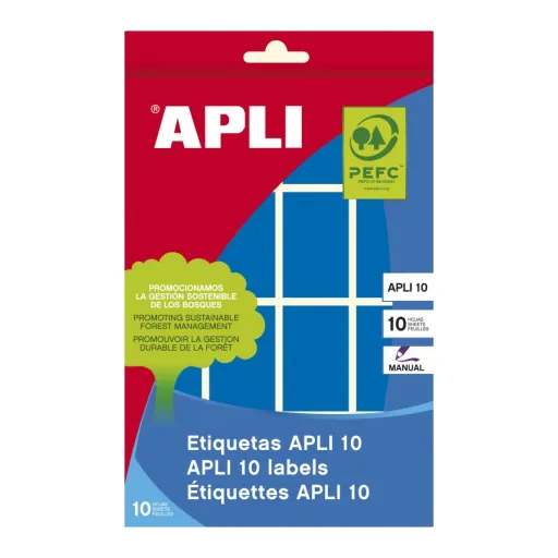 Etiquetas Autocolantes 25x40 mm Redondos Apli Azul