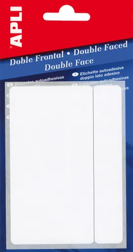 Etiquetas Autocolantes 12x30 mm Dupla Face Frontal Apli