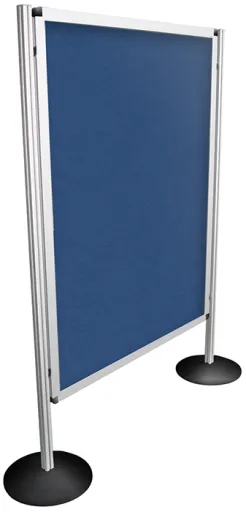 Biombos Modulares 90x150cm Dupla Face Azul Tecido