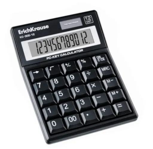 Calculadora Electrónica, Tecla Pc 12 Dígitos KC-300-12