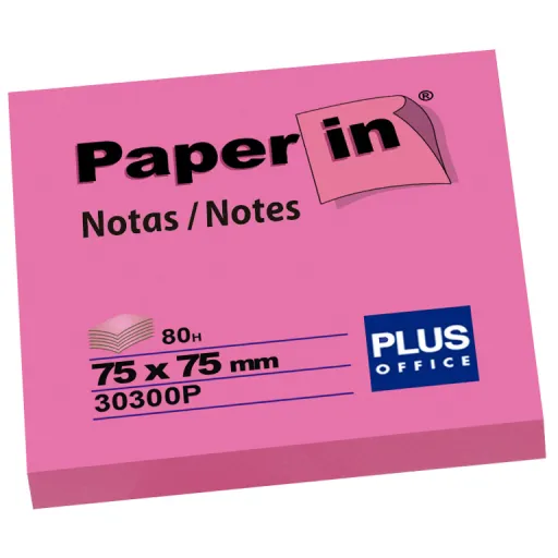 Bloco Paper-in 76*76 Rosa Fluorescente