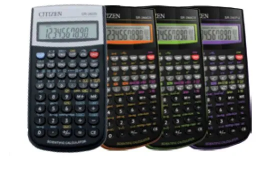 Calculadora Citizen Sr 260 10+2 Dígitos Preto/Laranja