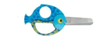 Tesoura Escolar 13cm Peixe Shoolworks