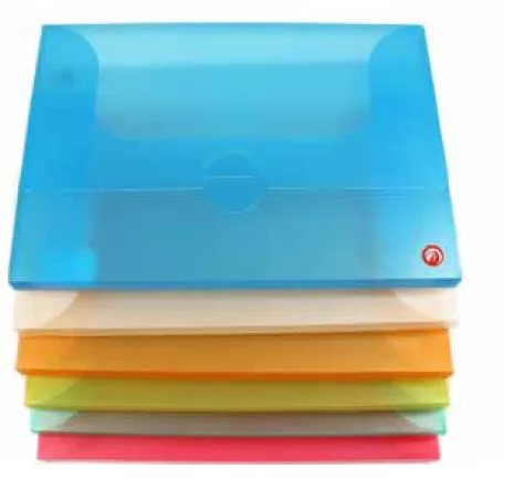 Envelopes Plástico A4 Cores Sortidas