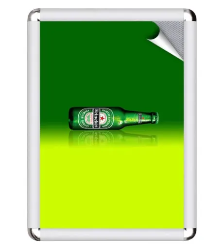 Painel Informativo Snap Frame Corner A4 326x239mm