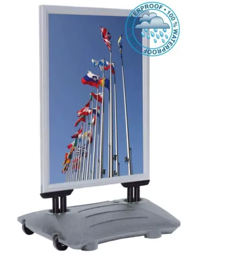 Suportes Expositor P/ Poster Windpro 508x762mm Cinza