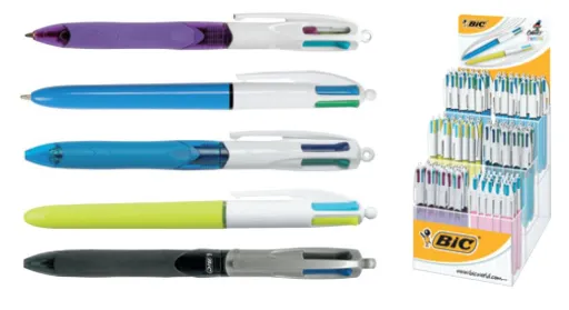 Expositor Esferográficas Bic 4 Cores Family 72Unid.