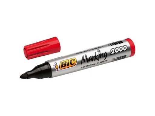 Marcador Permanente Bic 2000 Vermelho