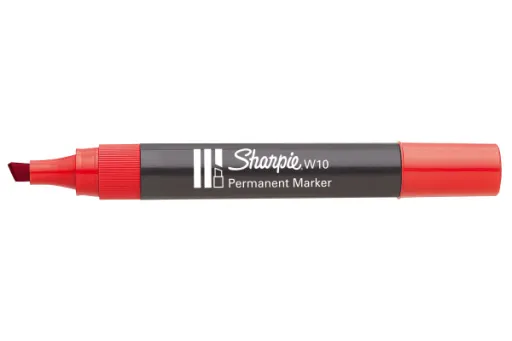 Marcador Permanente Sharpie W10 Vermelho