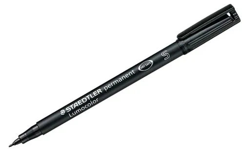 Marcador Permanente Staedtler Lumocolor 0.4mm Preto