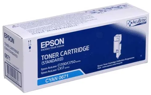 Toner Compatível Epson Azul Aculaser C13S050671