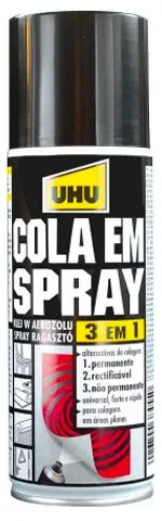 Cola em Spray 200ml Uhu Power Spray 3 em 1