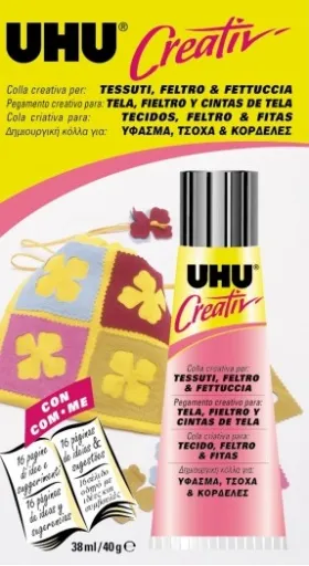 Tubo Cola 38ml Uhu Creativ Rosa