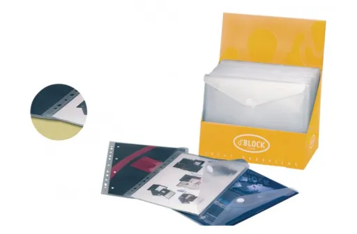 Envelope Plástico para Arquivo com Velcro 1Un.