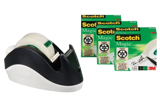 Desenrolador Scotch 3M C 29 Preto/Branco