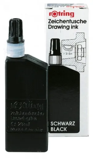 Tinta da China 23ml Preto Rotring