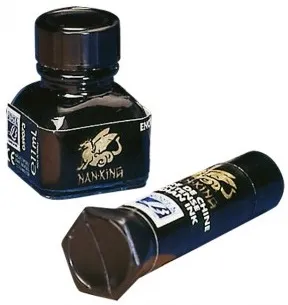 Tinta da China Cartucho 8,5ml Preto Han King