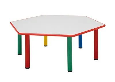 Mesa Infantário 1000x470mm Hexagonal 3 - 4 Anos 757