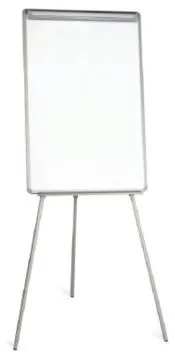 Flipchart Cavalete Económico 70x100cm – Quadro Branco Magnético Cinza